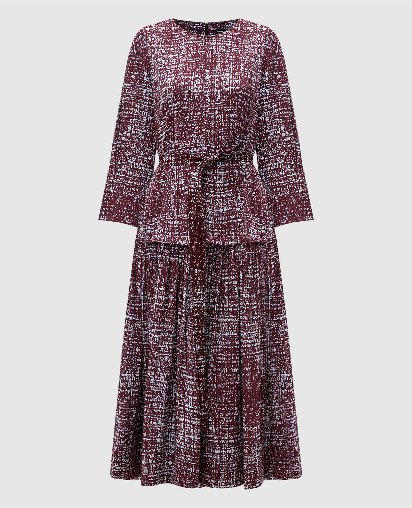 Harlow burgundy print dress PROENZA SCHOULER