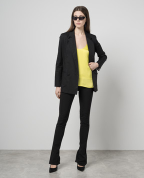 Twinset Yellow top with logo 241TT2163