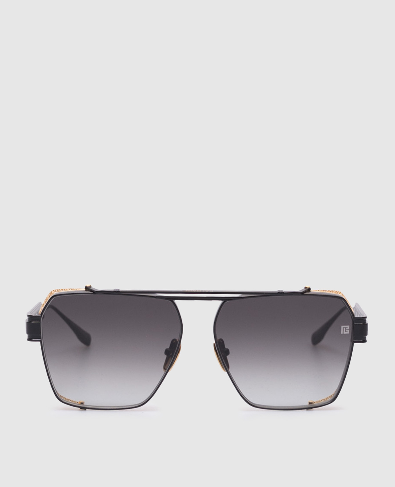 

Premier black sunglasses with 18k gold Balmain
