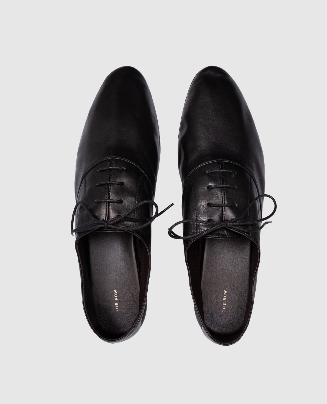 

Awar black leather oxfords The Row