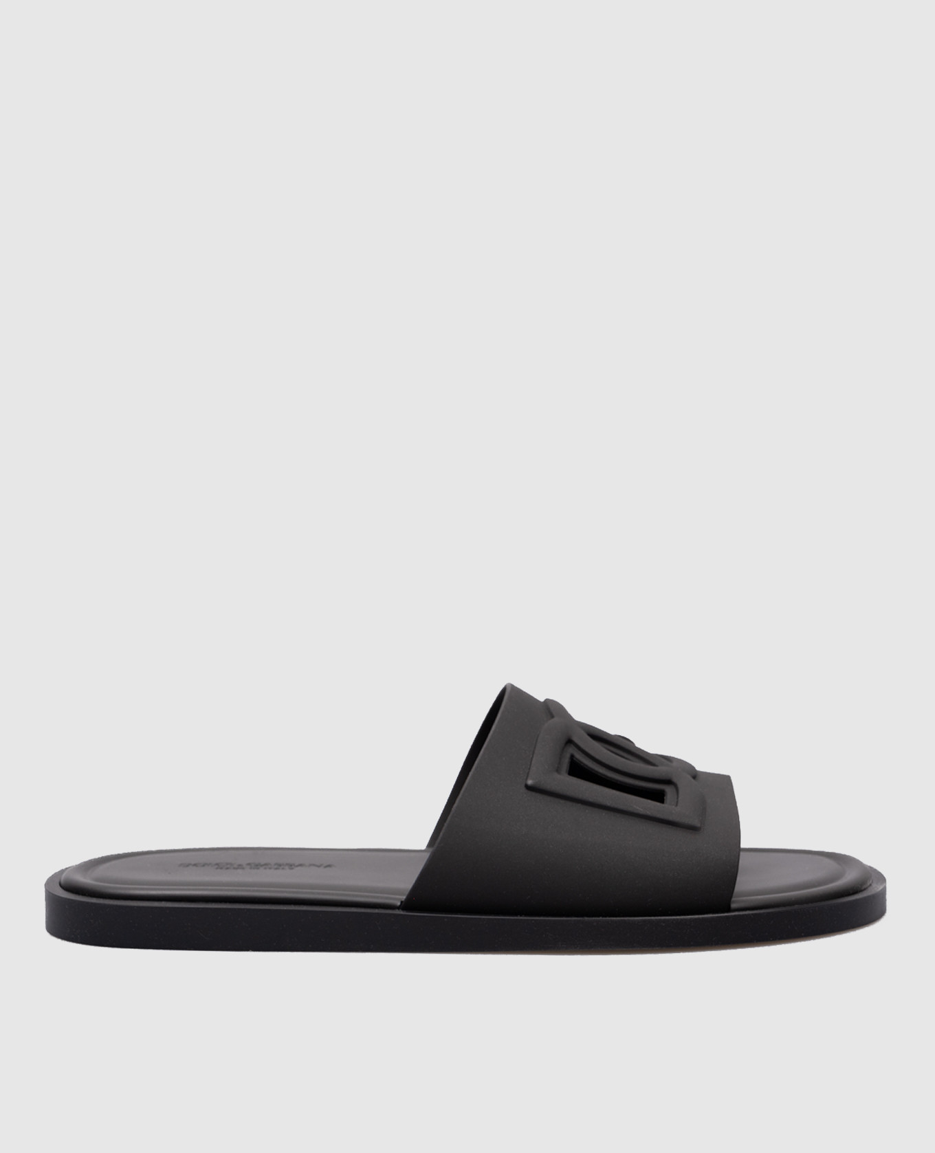 

Black sliders with textured logo Dolce&Gabbana
