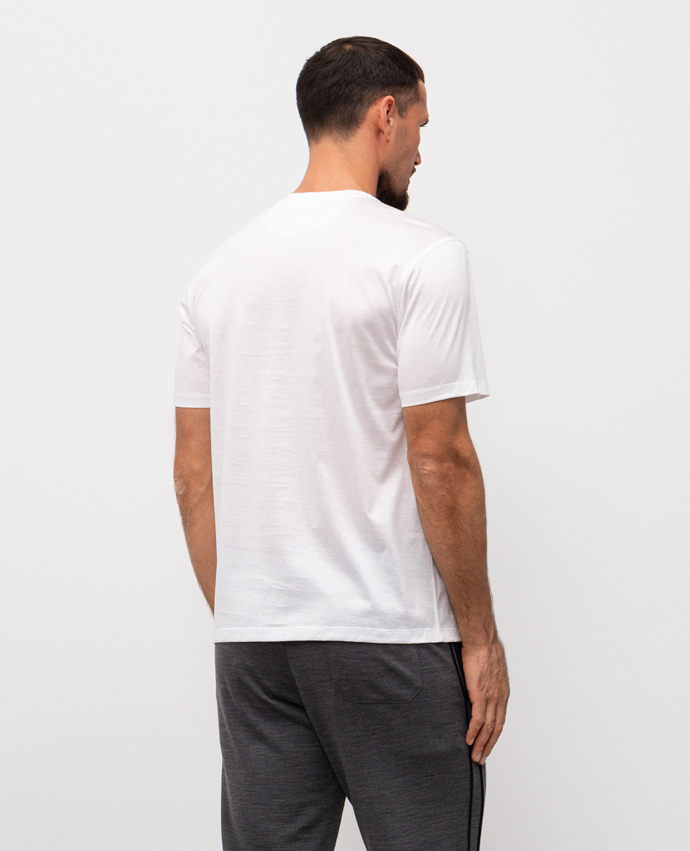 

White T-shirt with logo Stefano Ricci