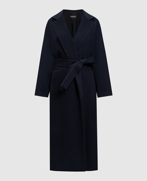 Dondup Blue wool and cashmere coat DJ739WF0187DXXX