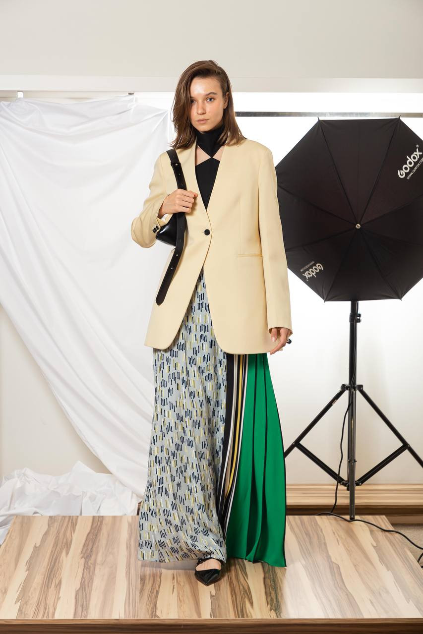 

Yellow woolen jacket Jil Sander