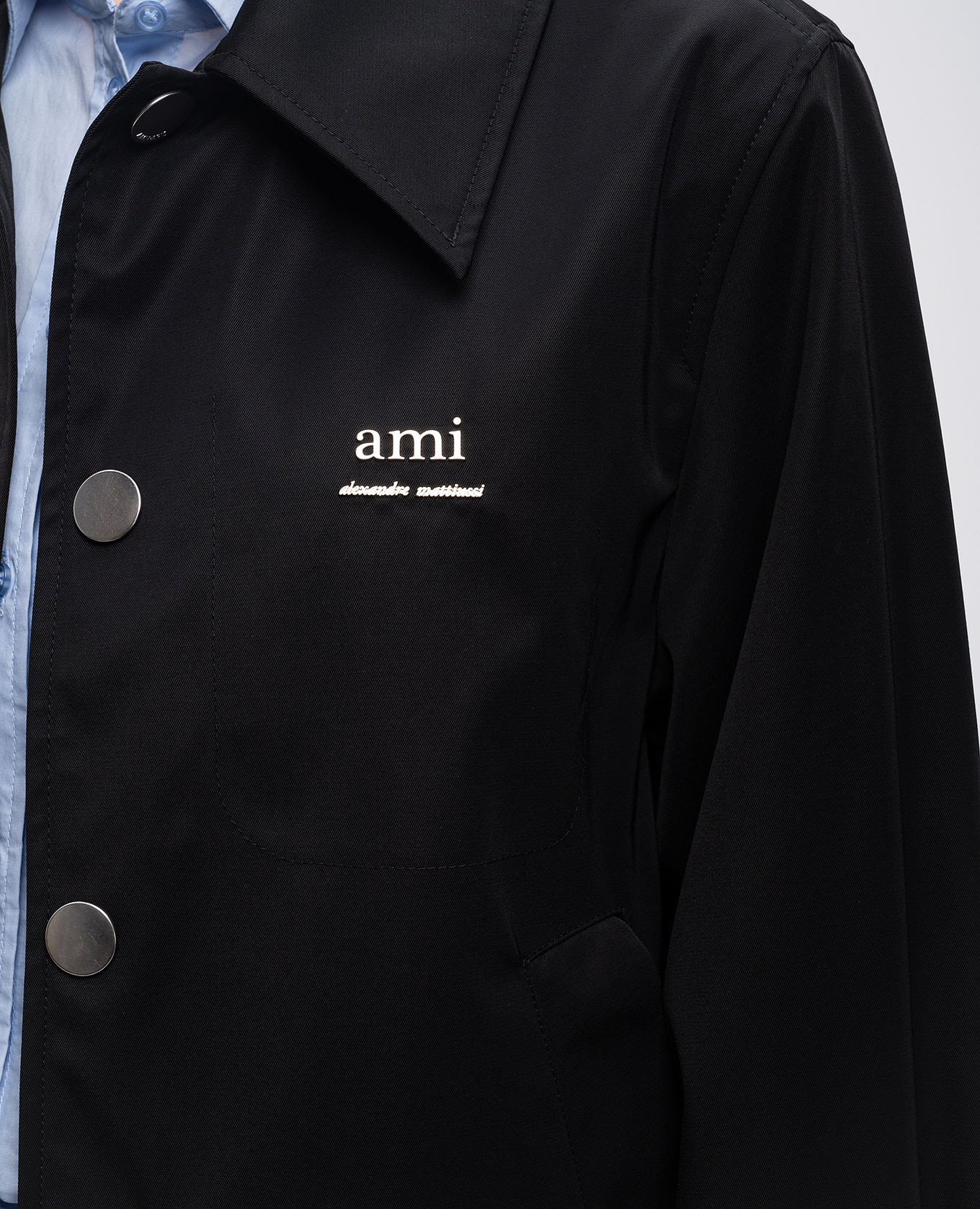 Black jacket with logo Ami Paris 5
