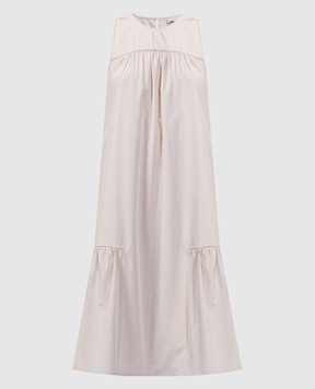 Peserico Beige dress with monil chain S0216002769