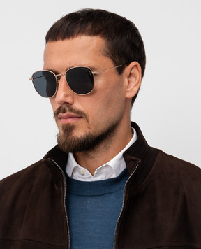 Tom Ford Gold sunglasses with logo engraving FT1167K