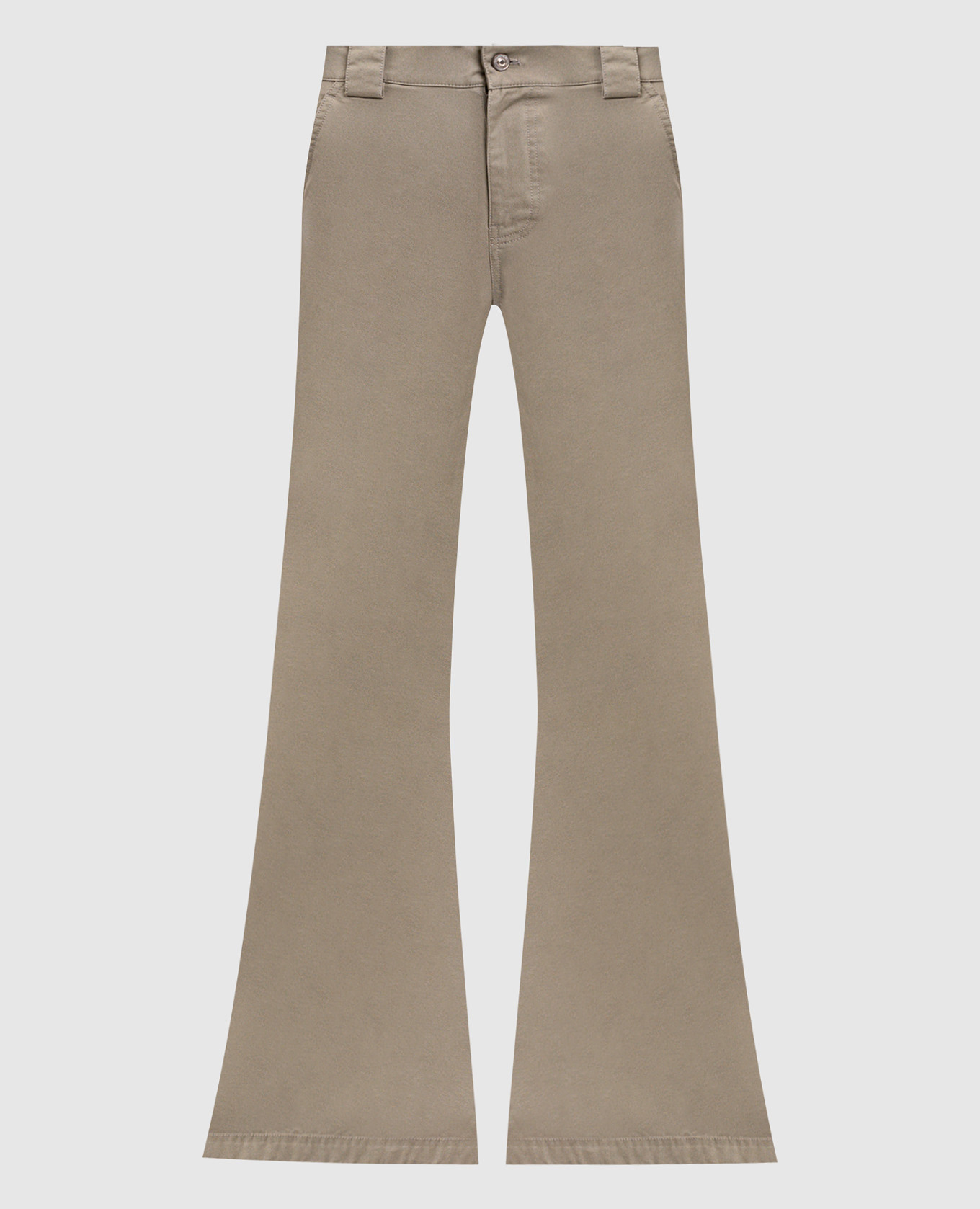Khaki flared pants Balenciaga