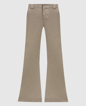 Balenciaga Khaki flared pants 838866TKP07