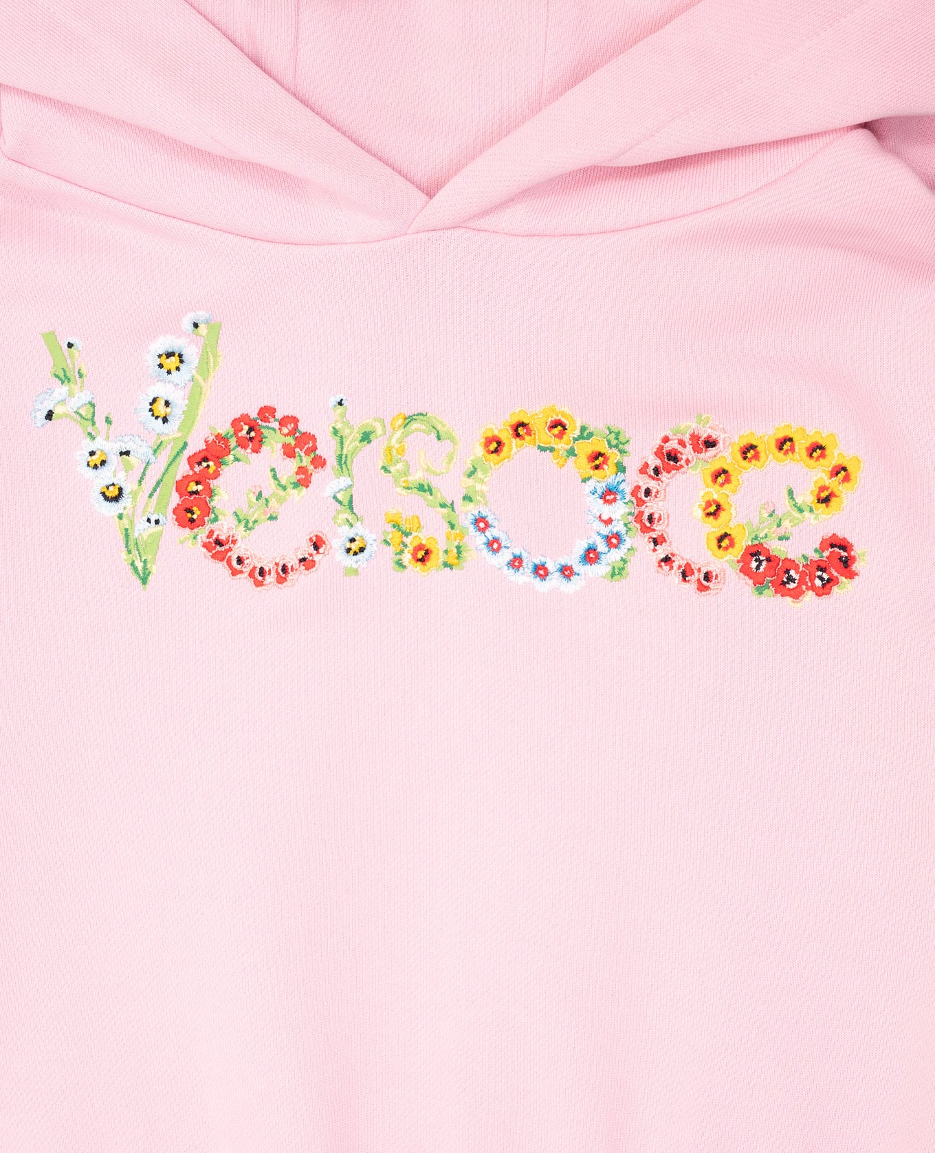 

Children's pink hoodie with logo Versace