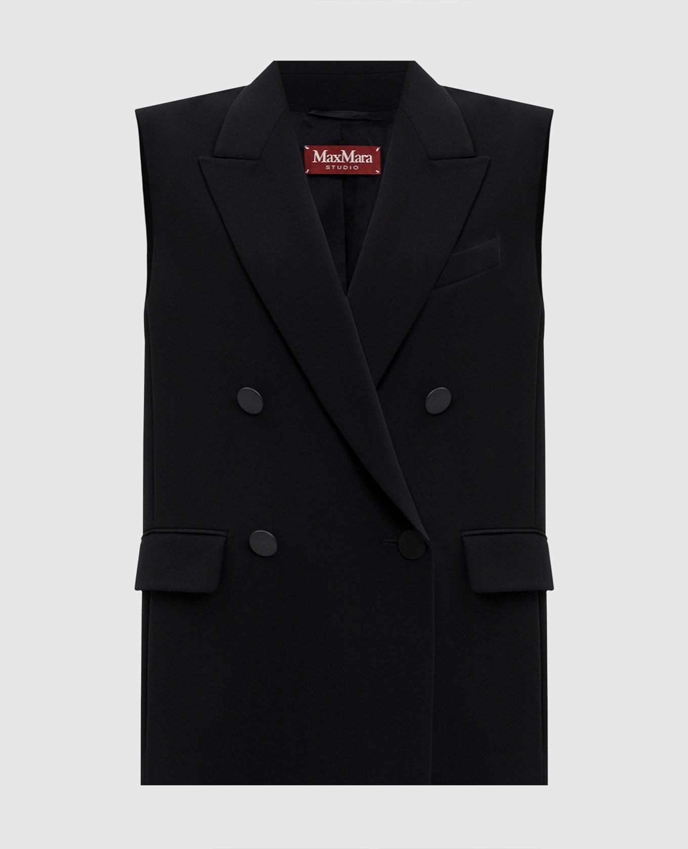 Black double-breasted vest Max Mara