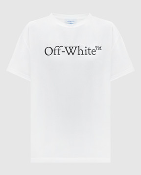 Off-White White t-shirt with Off-White logo print OWAA089C99JER003