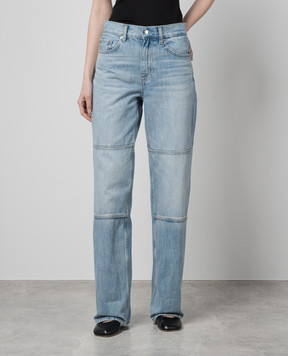 Helmut Lang Blue jeans with accent seams O01DW207