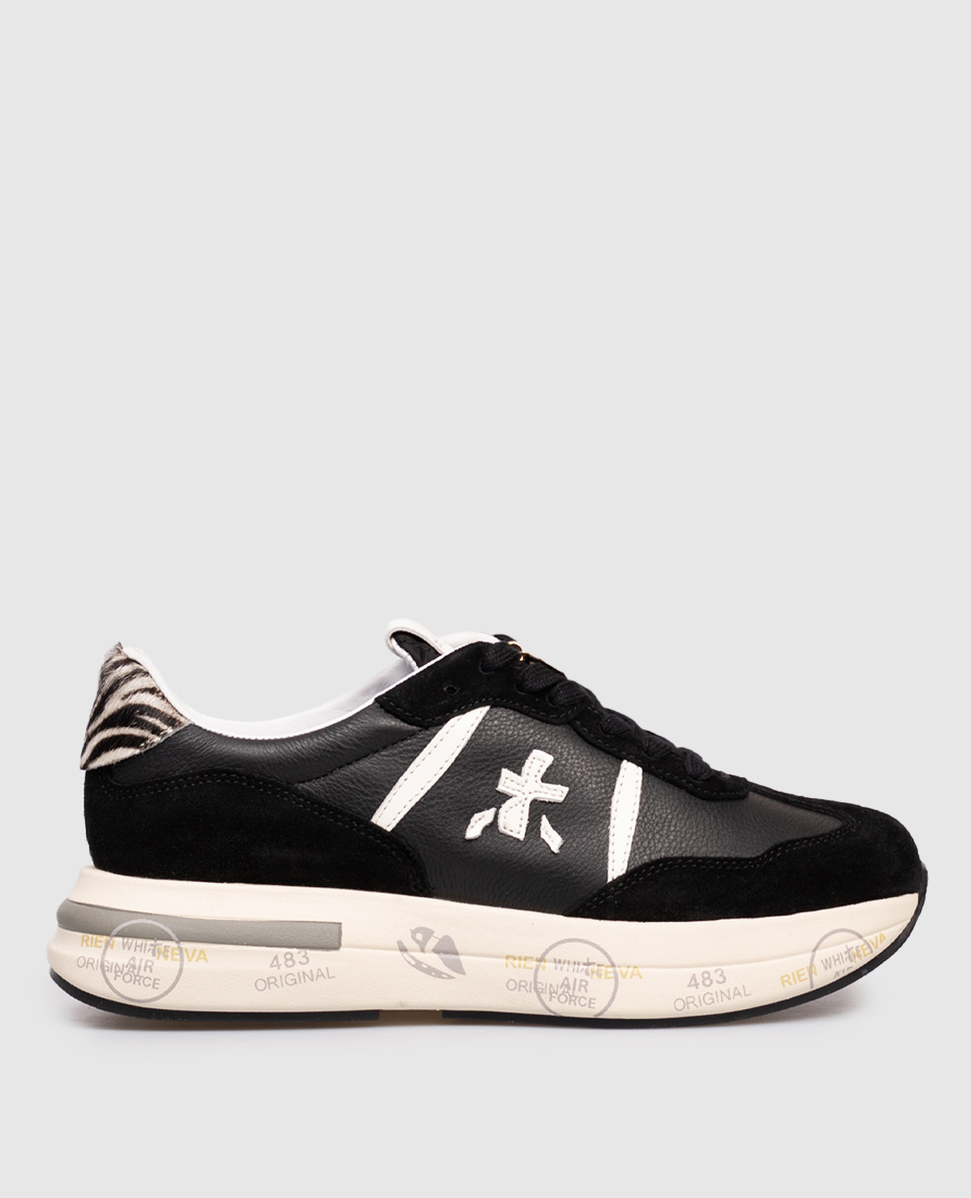 Black leather sneakers CASSIE Premiata