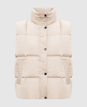 Peserico Beige down vest S0345306104