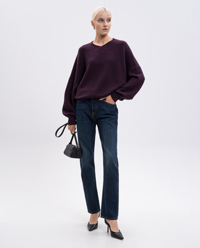 Khaite Wolfe purple cashmere pullover 8894650