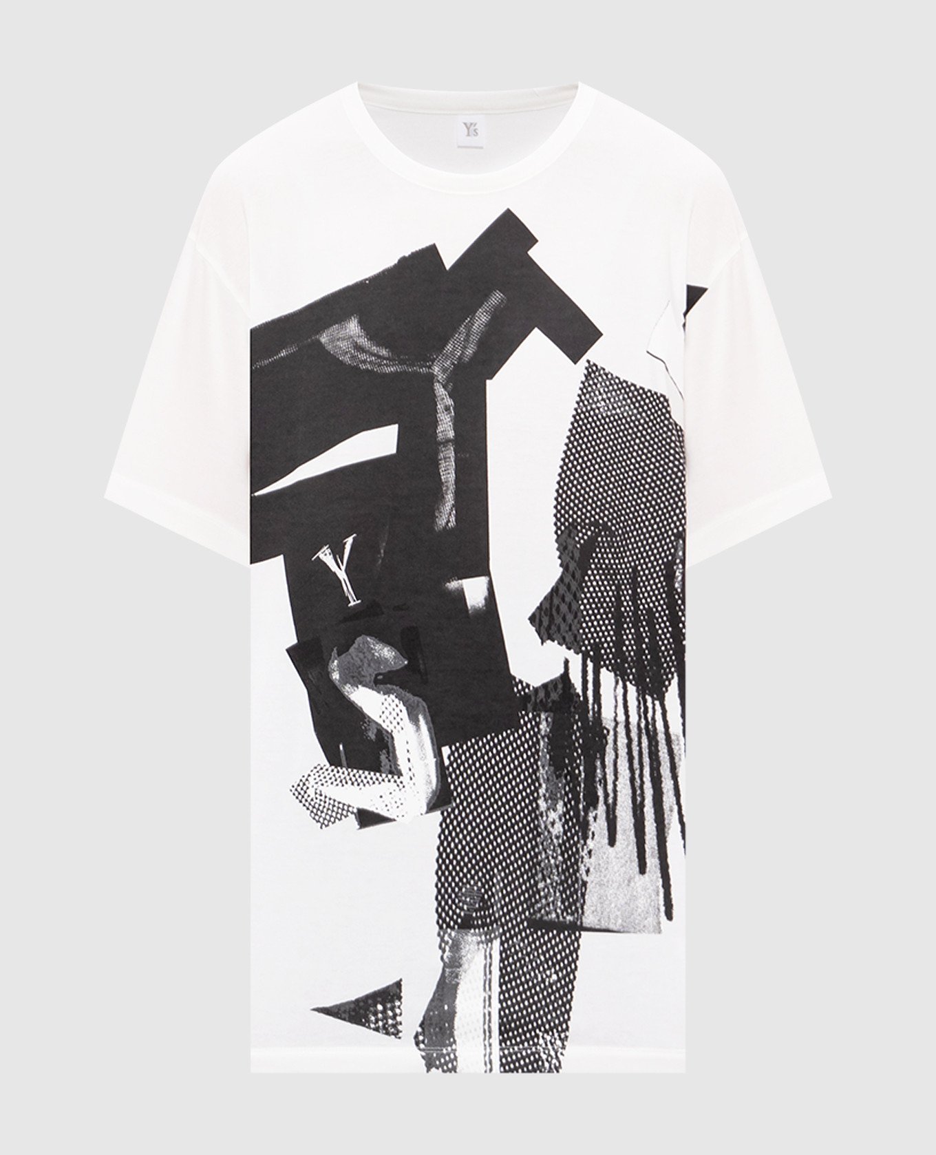 

White T-shirt with print Y`S Yamamoto