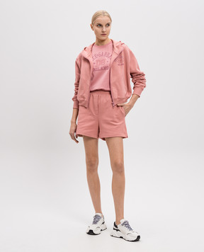 Dolce&Gabbana Pink shorts with logo FTC90ZGDCX6