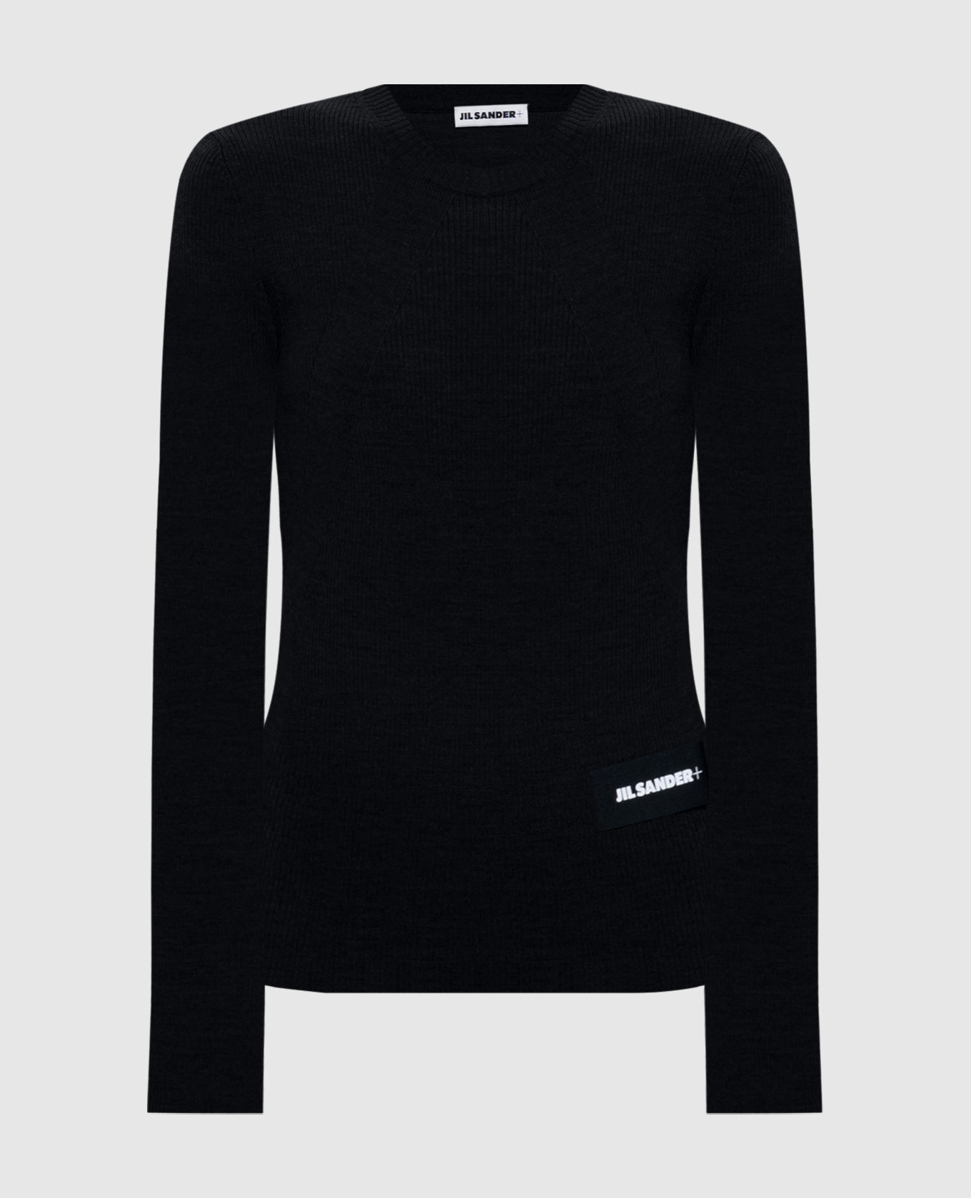 

Black jumper with logo patch Jil Sander