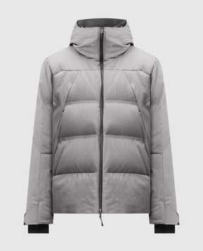 Sease Gray down ski jacket with wool OJ053TN454