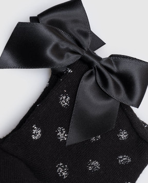 RiminiVeste Children's black polka dot socks RFC4511