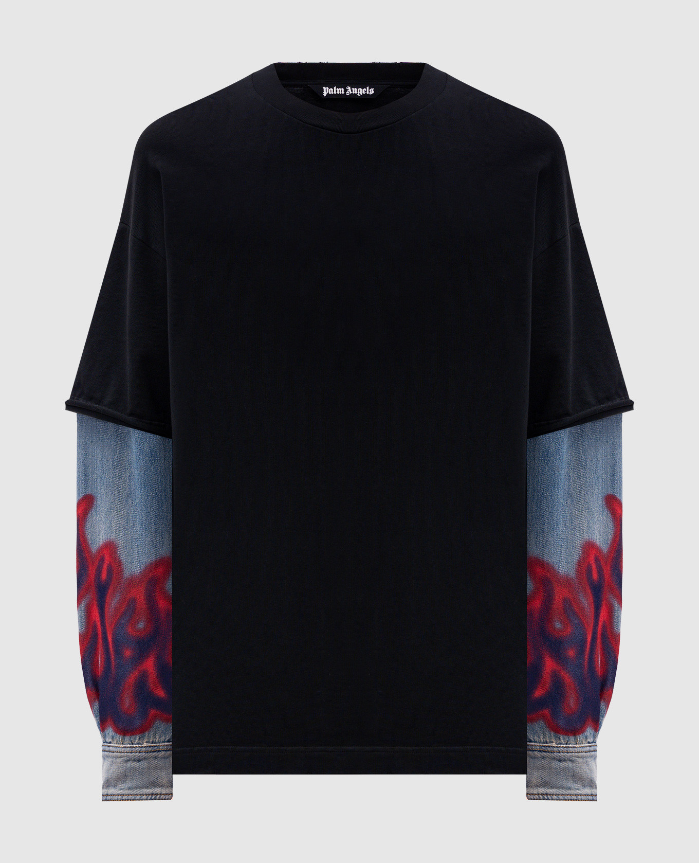 

Black long sleeve double construction Palm Angels