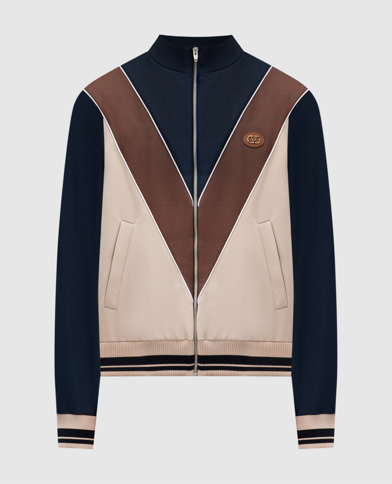 

Sports jacket with emblem patch Valentino, Beige