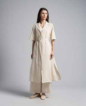 JOSEPH Dareau beige shirt dress with silk JP001600