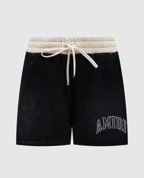 AMIRI Black shorts with a vintage effect AWJYSH1005