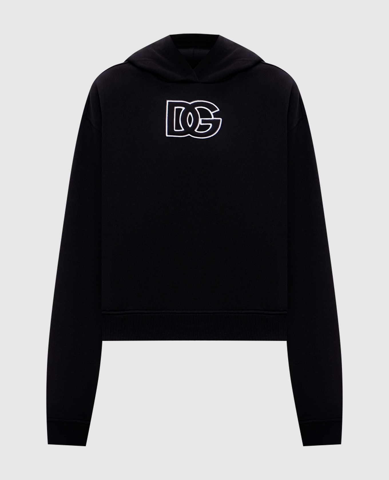 

Black hoodie with DG logo monogram embroidery Dolce&Gabbana