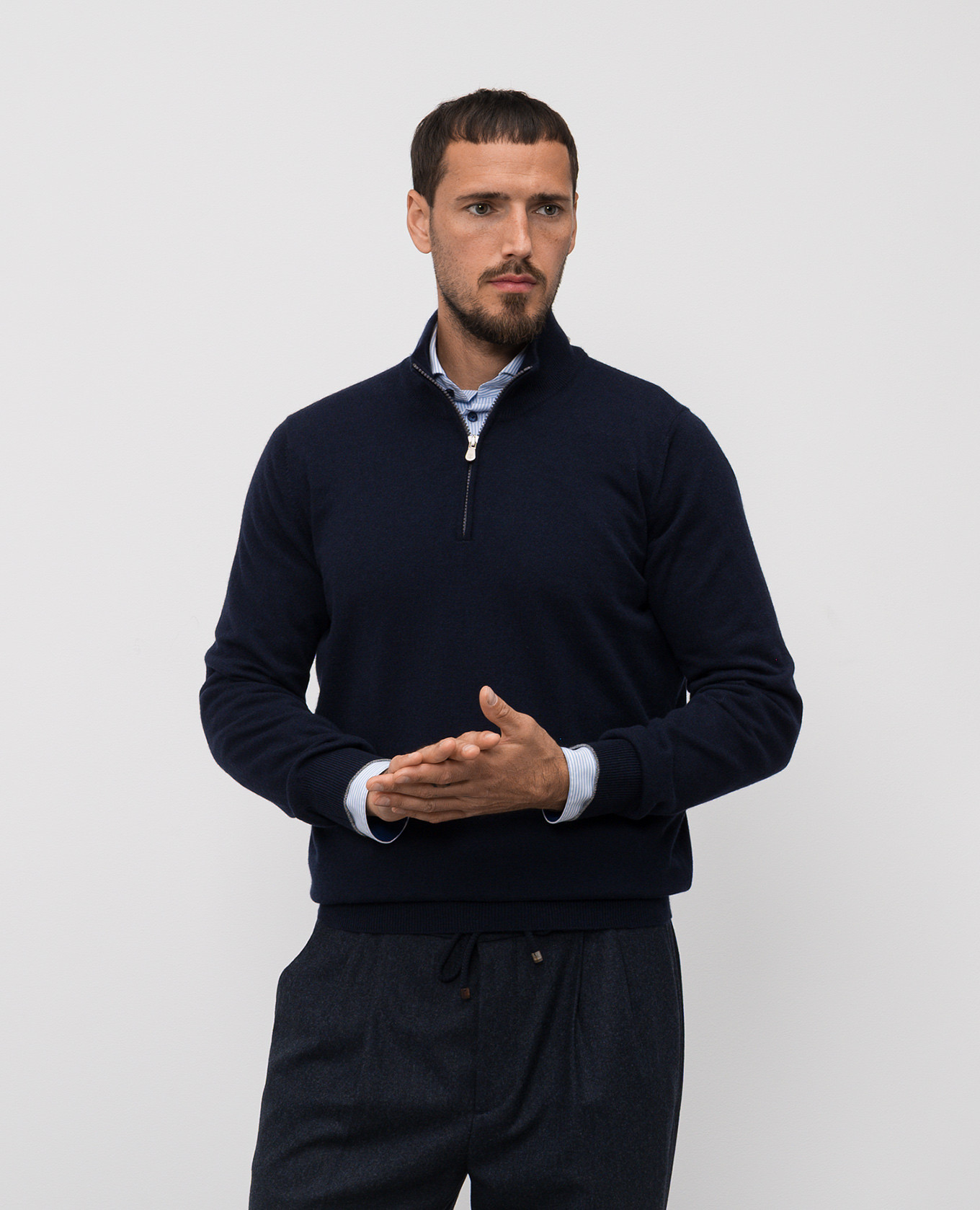 

Blue cashmere sweater Brunello Cucinelli