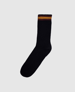 Etro Blue socks made of wool WAVA0004AV391