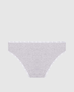 Story Loris Children's gray melange panties with a logo 3632726