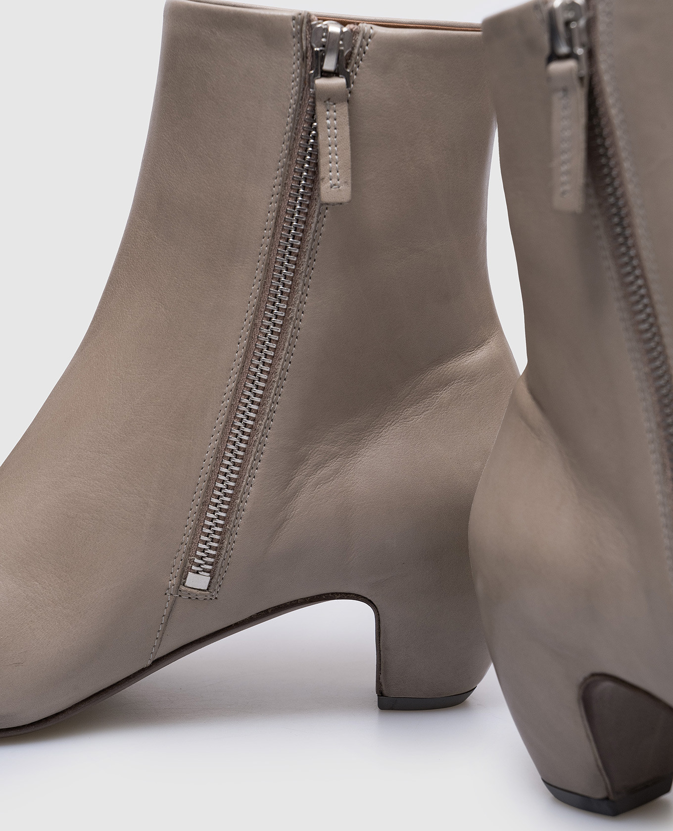Stonda Tronchetto gray leather ankle boots Marsell 5