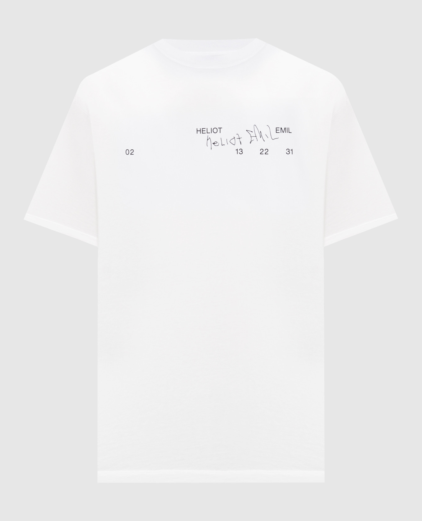Fulgens white T-shirt with logo print Heliot Emil