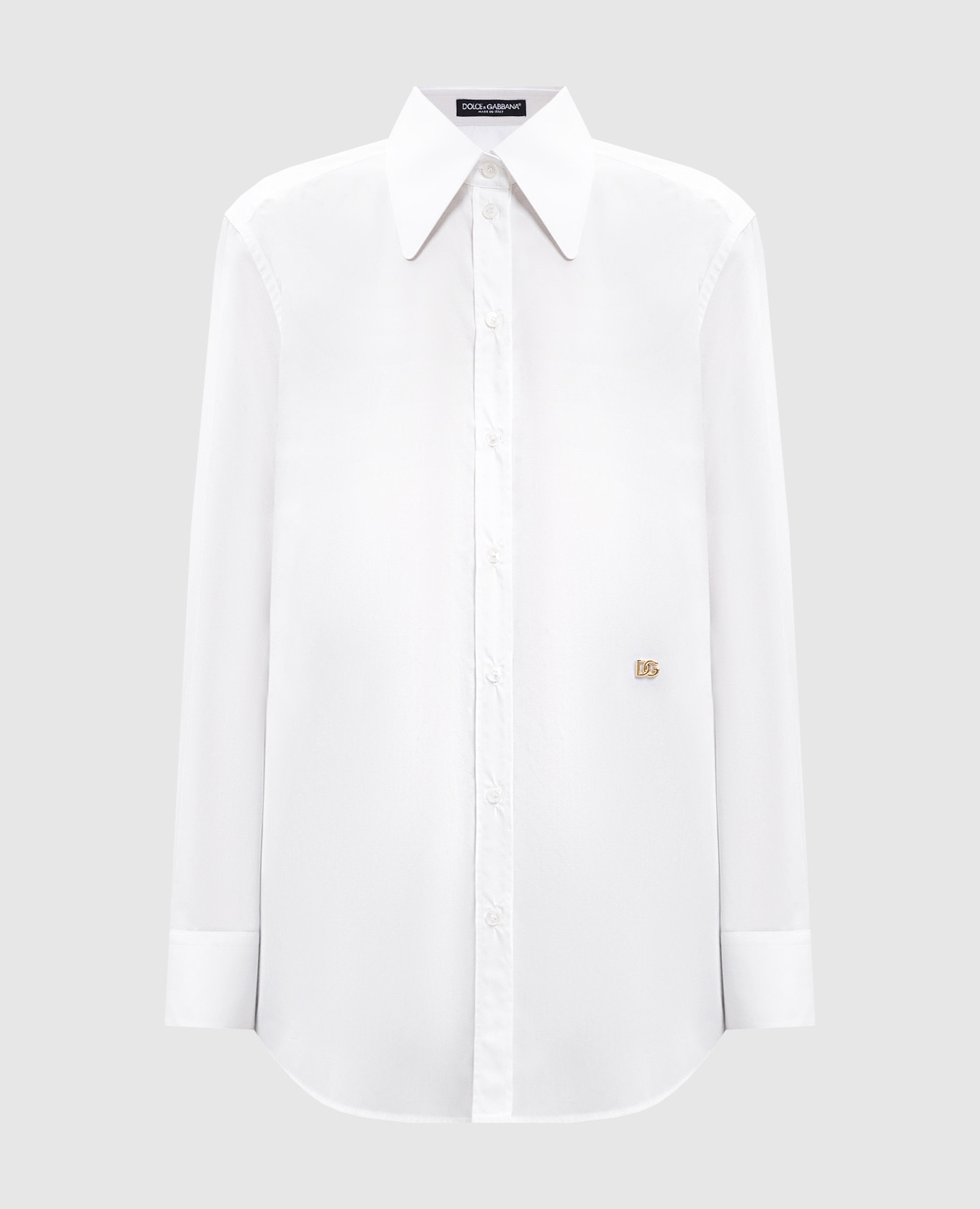 

White shirt with metallic DG logo Dolce&Gabbana