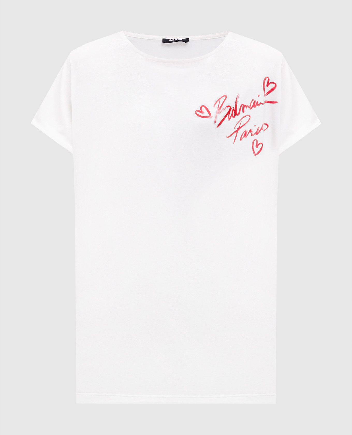 Lipstick white t-shirt Balmain