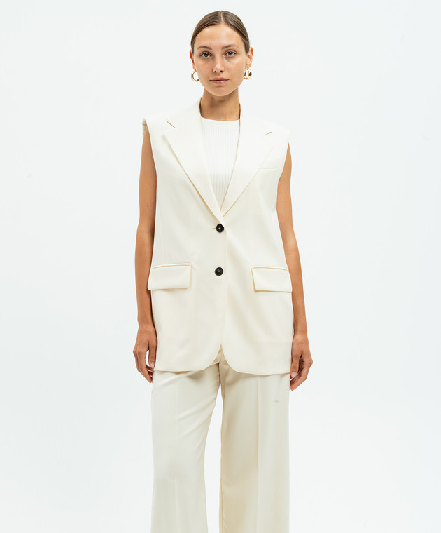 ベスト・ジレ WEEKEND MAX MARA Women Vests 2515351021600 BEIGE Max Mara Weekend - Donna beige vest made of wool DONNA