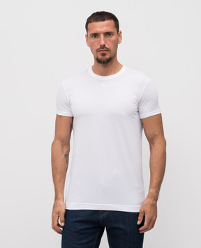 Dolce&Gabbana White T-shirt with logo G8SX0ZG7PIY