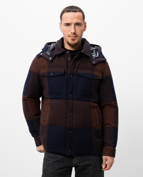 Moncler Ladurns brown down jacket made of wool J20911G000245980H