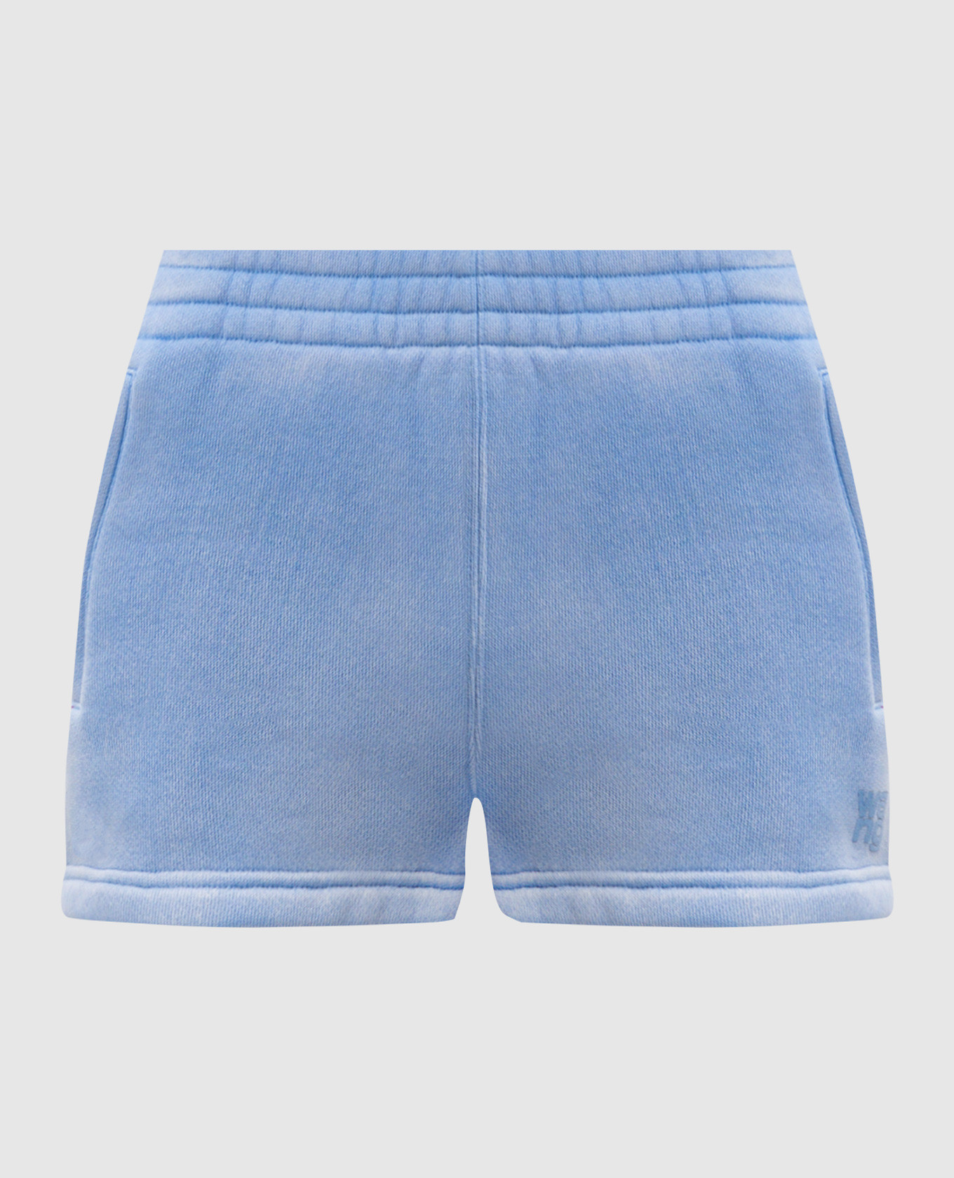 Blue shorts with logo print Alexander Wang
