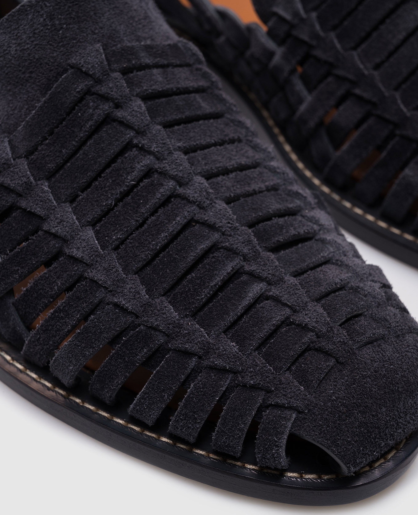 

Blue suede loafers with weaving Brunello Cucinelli