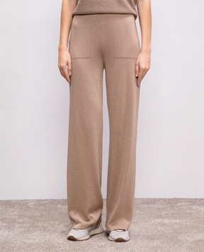 Peserico Beige sweatpants with lurex S94096F14G9173