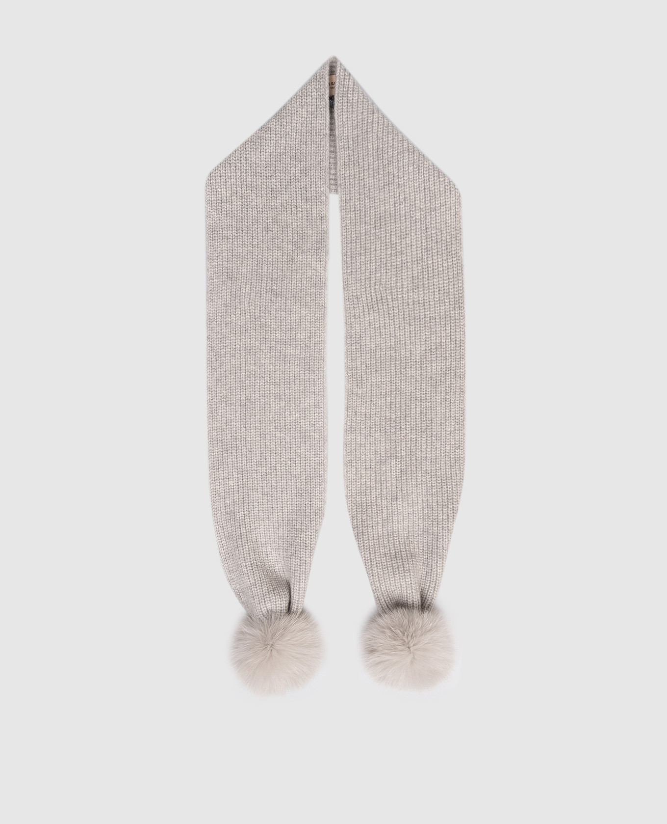 Children&#39;s gray cashmere scarf Yves Salomon Enfant