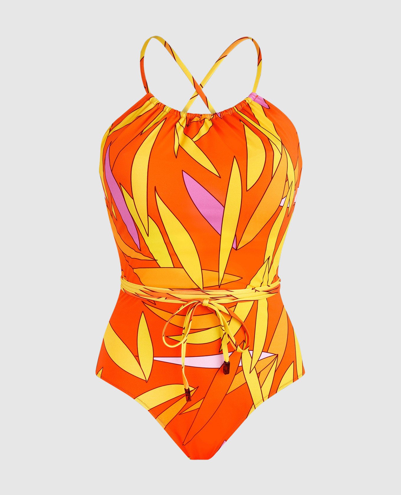 

Madrague orange printed swimsuit Vilebrequin