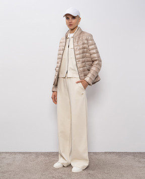 Woolrich Beige sports jacket with logo CFWWSW2003FRUT5051