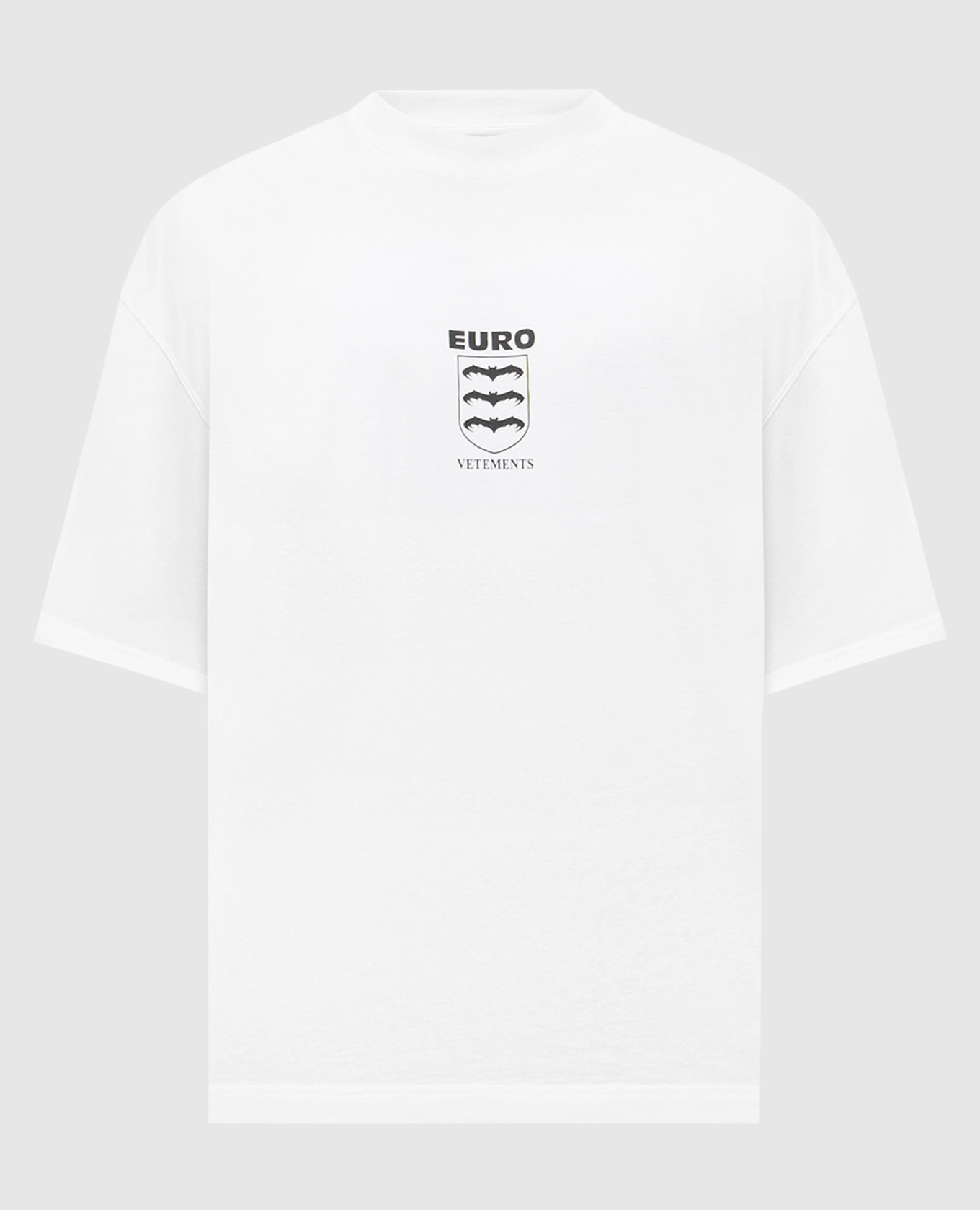 White T-shirt with logo print Vetements