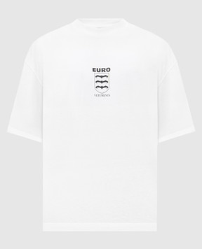 Vetements White T-shirt with logo print UH76TR650Wm