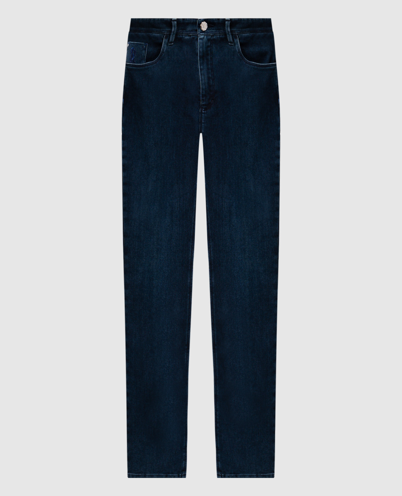 

Blue jeans with logo Stefano Ricci