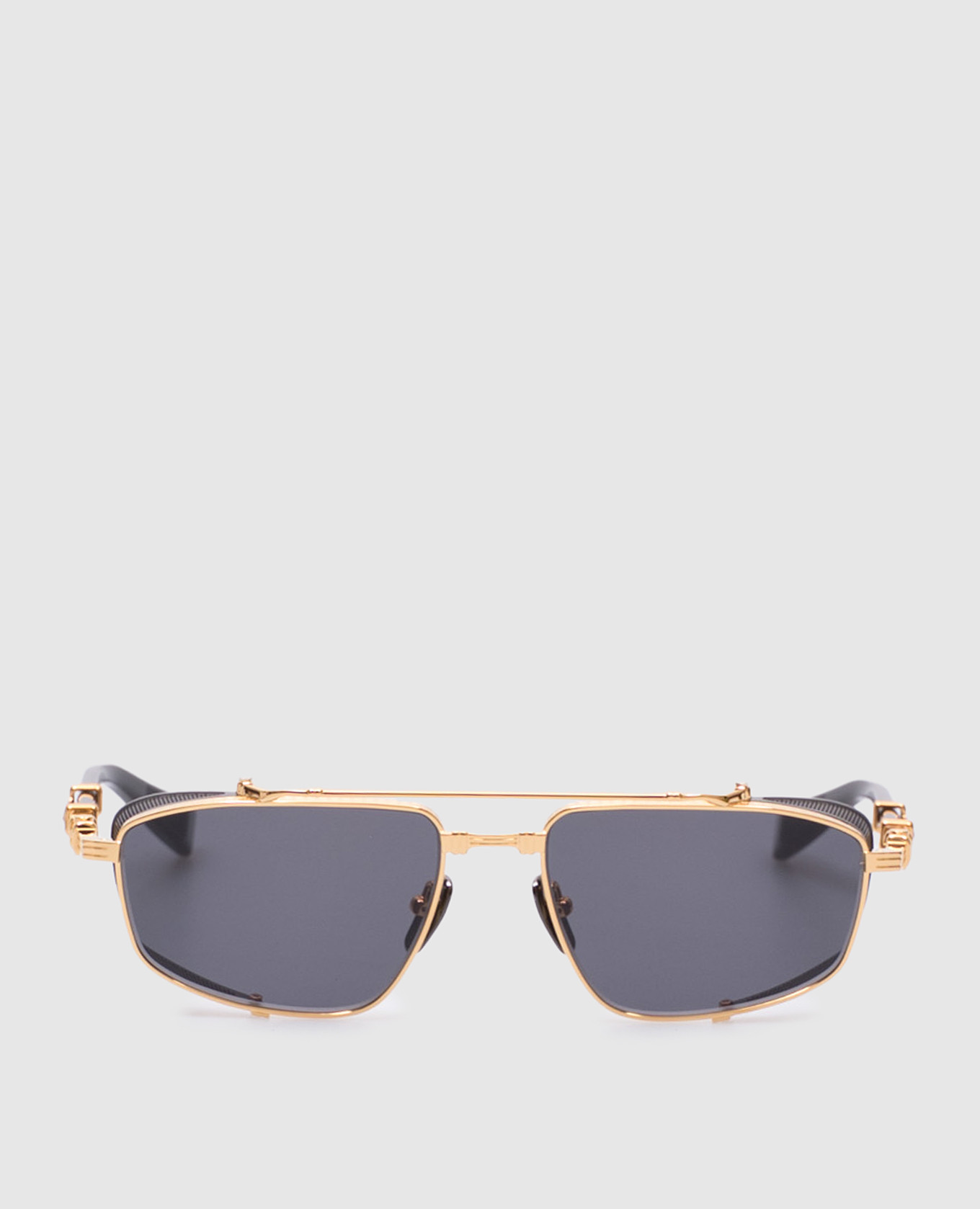 

Brigade V gold sunglasses Balmain Akoni, Golden